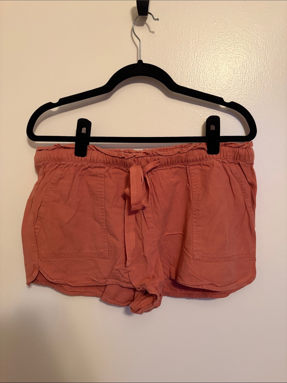 LOFT Coral Drawstring Shorts